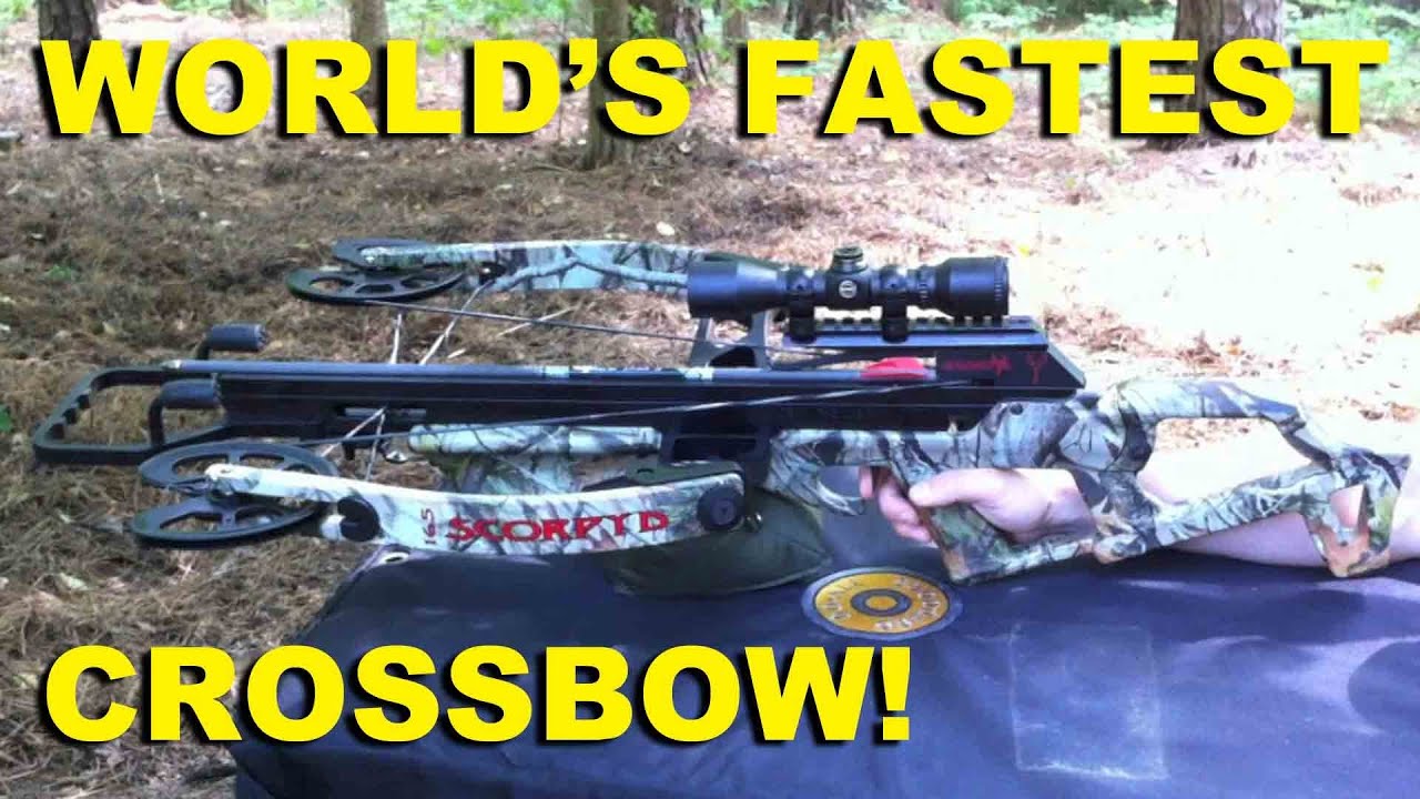 World's Fastest Crossbow!  Reverse Draw Scorpyd RDT165