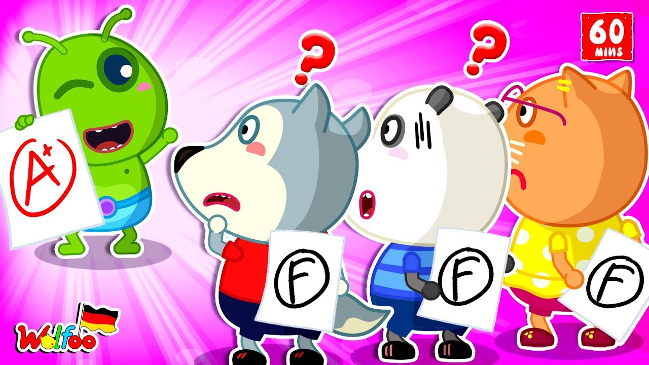 Wolfoo Geschichte 🐺 Aliens erster Schultag 🛸📚 Gute Manieren - Videos für Kinder