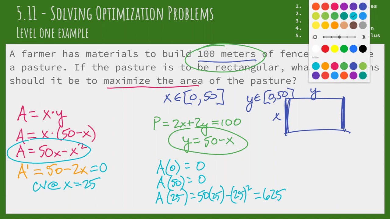 5.11 - Optimization - Level 1 Examples