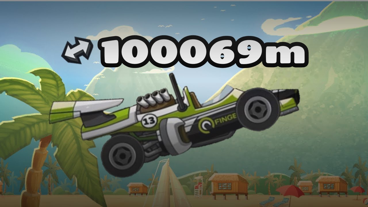 [TAS] Insane 100K with Formula in Beach | Hill Climb Racing 2