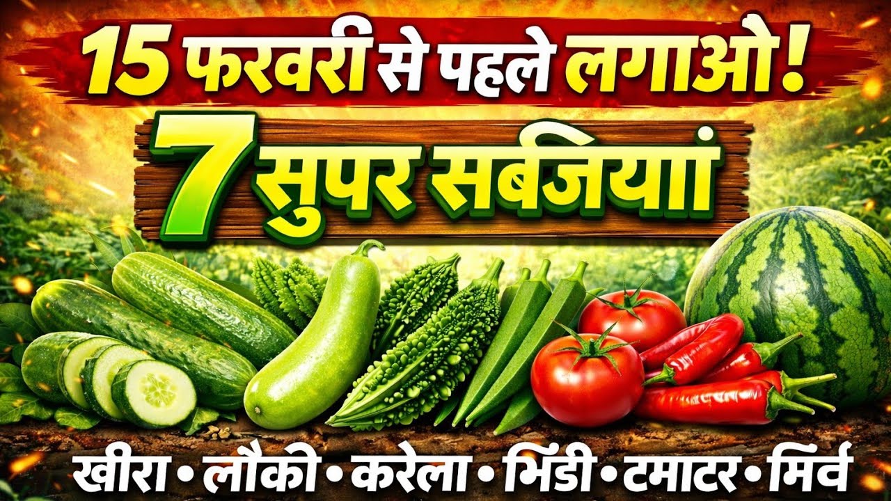 फरवरी से पहले लगाएं ये 7 सब्जियां 🌱 कम खर्च में ज्यादा मुनाफा | फरवरी में बुवाई वाली फसलें