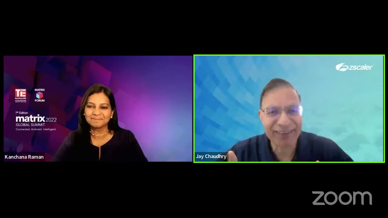 Jay Chaudhry, Founder, Chairman and CEO, ZScaler in conversation with Kanchana Raman
