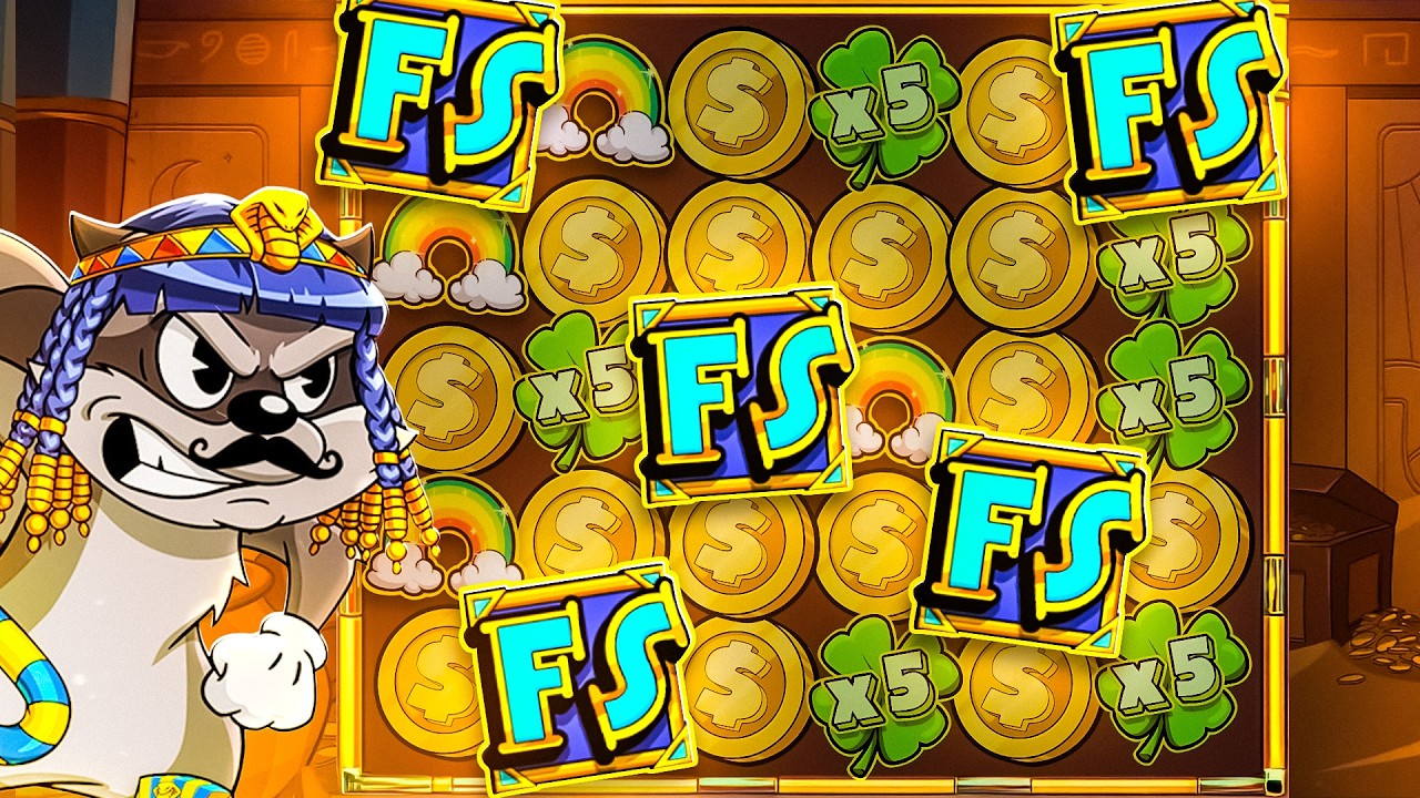 WE GOT 2 LE PHARAOH 5 SCATTERS!