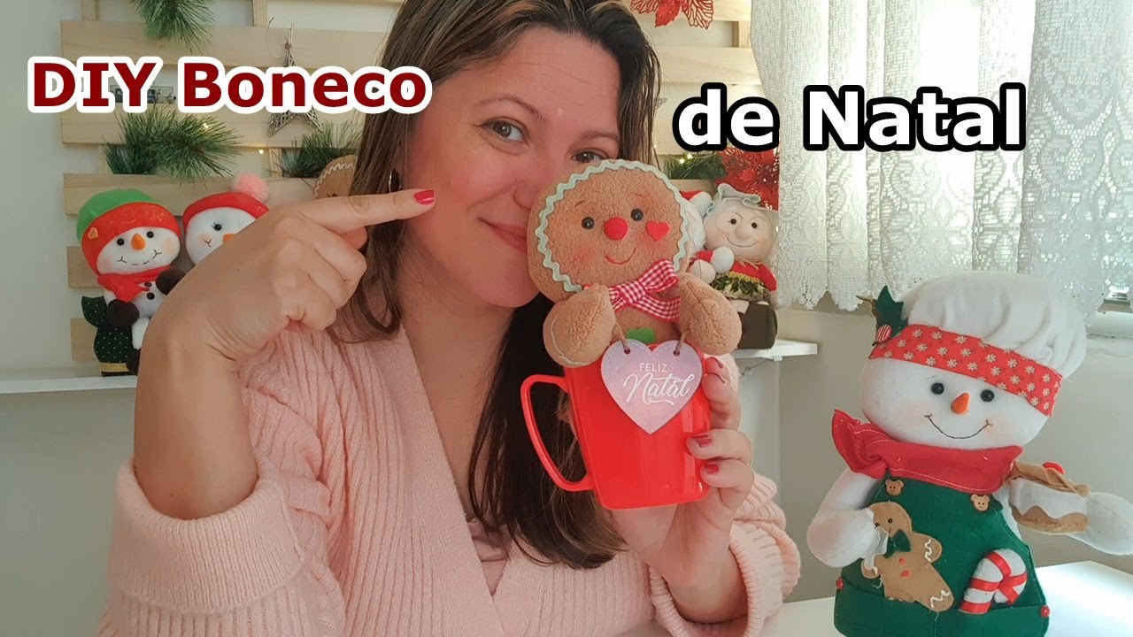 Diy ideia para ganhar dinheiro no Natal Porta Bombom Boneco de Gengibre - gengibread , Navidad