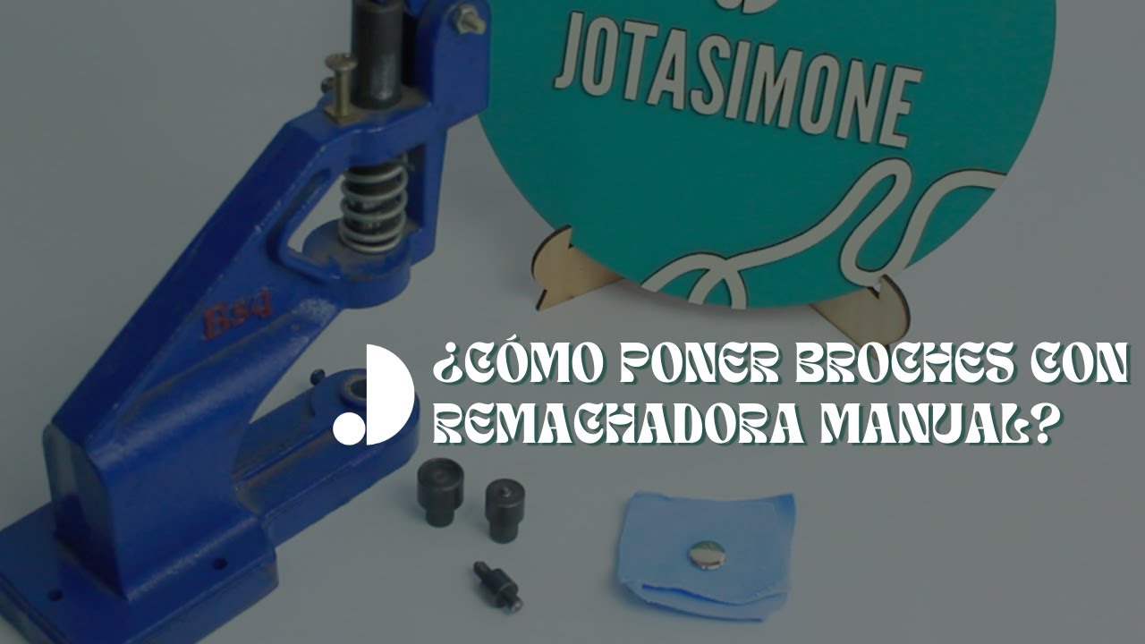 ¿cómo poner broches con remachadora manual?
