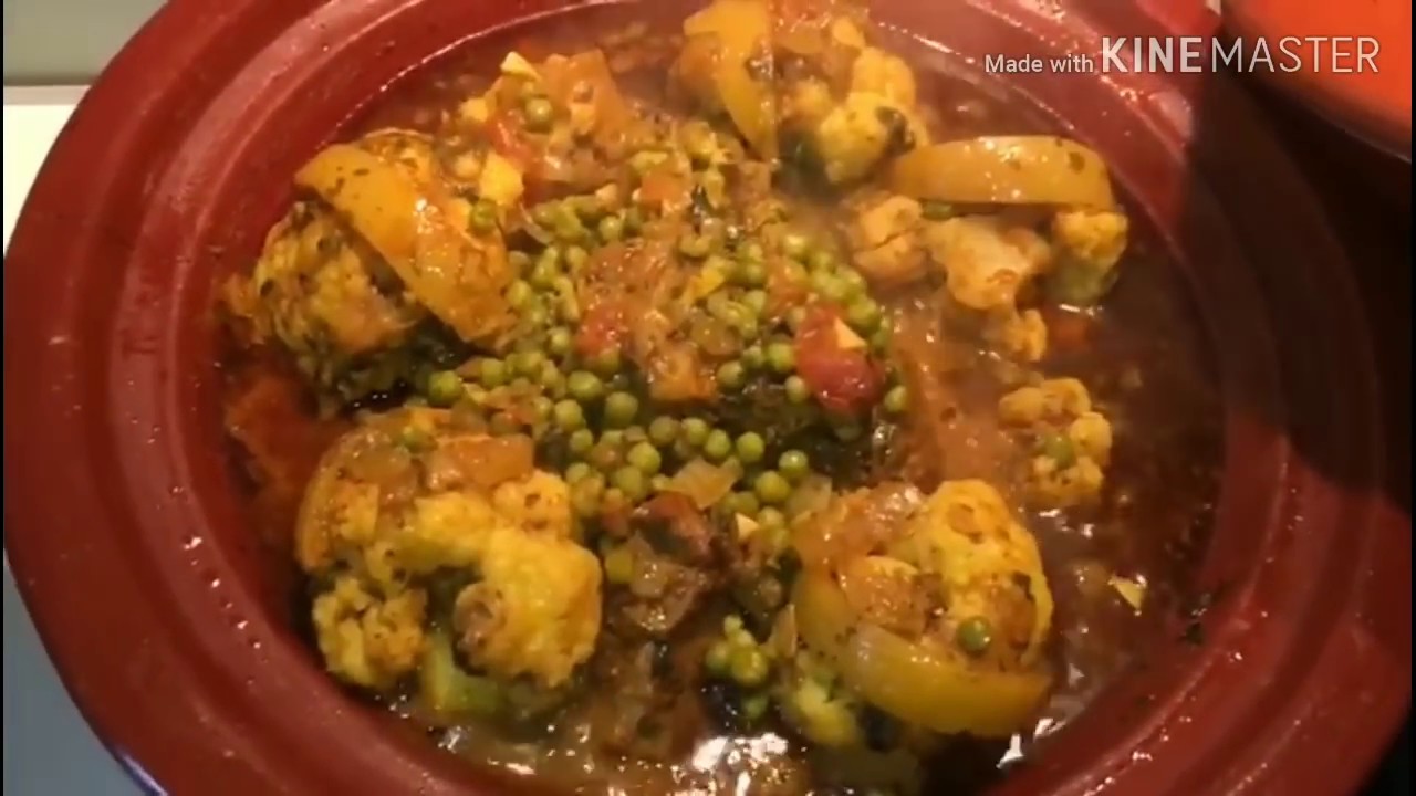 Tajine de chou-fleur 🥦🥦🥦 et petits pois😋😋😋