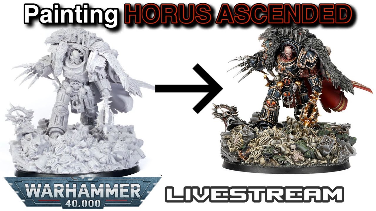 40k night, painting Horus Ascended and talking Rumours.