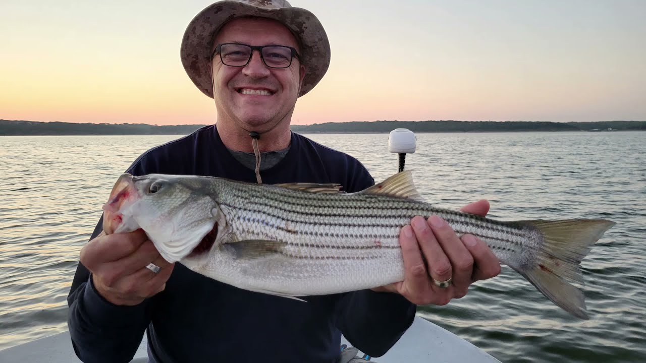 Early Fall Fishing on Lake Texoma with Striper Express Guide Service