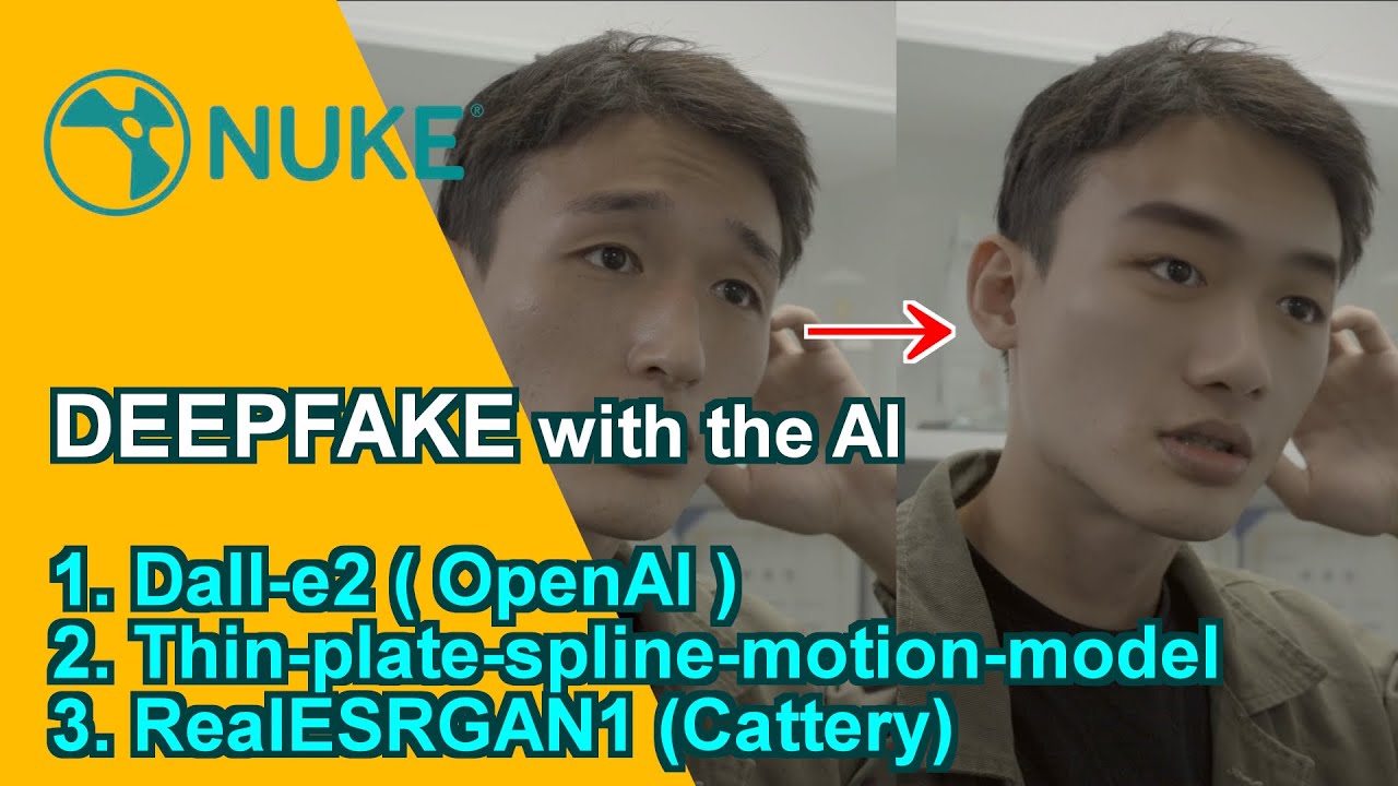 [NUKE] DEEPFAKE with the AI (Dall-e, Cattery... ) : AI와 함께 페이스 리플레이스먼트, 딥페이크 하기