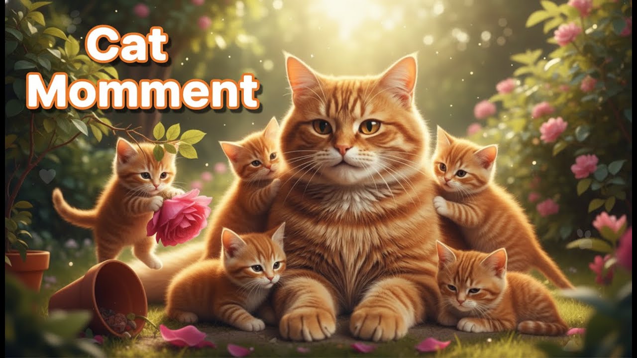 P9. Mama cat story: Baby kitten's first garden adventure turns into a nightmare