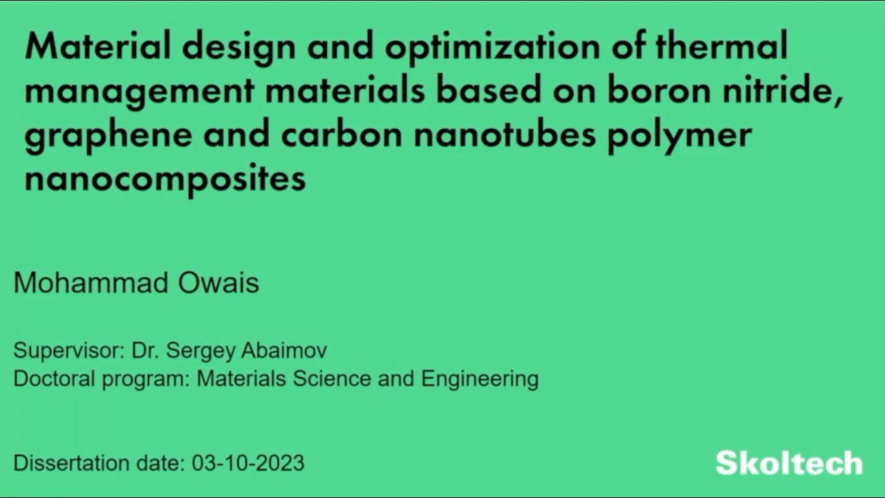 PhD Thesis Defense. Mohammad Owais