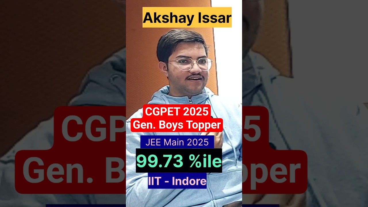 CGPET Gen. Boys Topper #cgtoppers #viralvideos #bhilai #shortvideos #shorts #jeepreparation #cgpet
