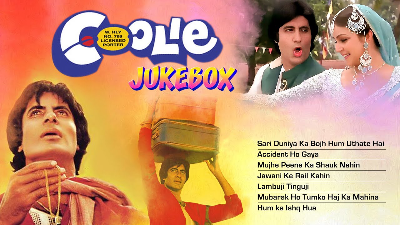 Coolie (1983) All Songs (4K Videos)  Amitabh Bachchan, Rishi Kapoor, Rati Agnihotri कुली के सभी गाने