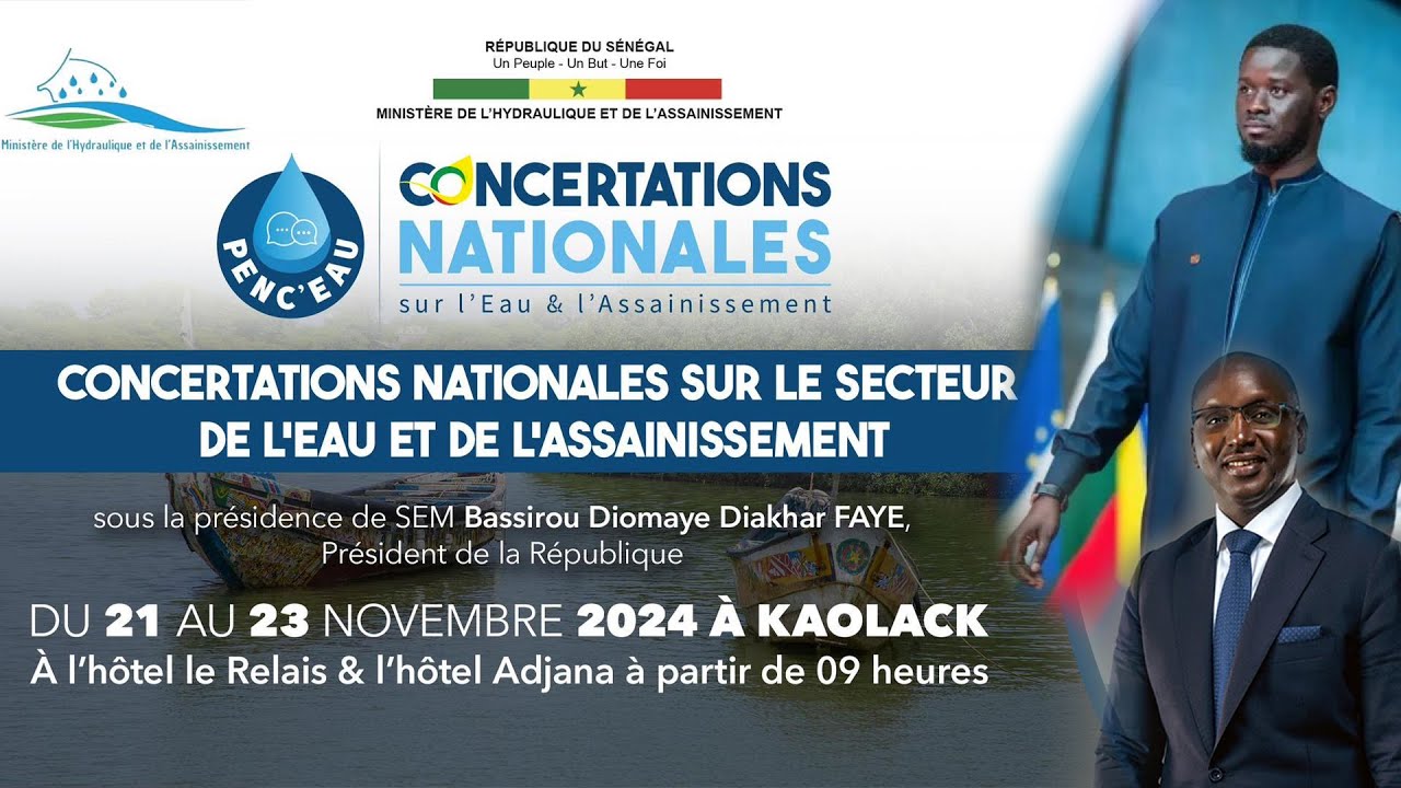 Kaolack : Suivez les concertations nationales sur l'eau et l'assainissement