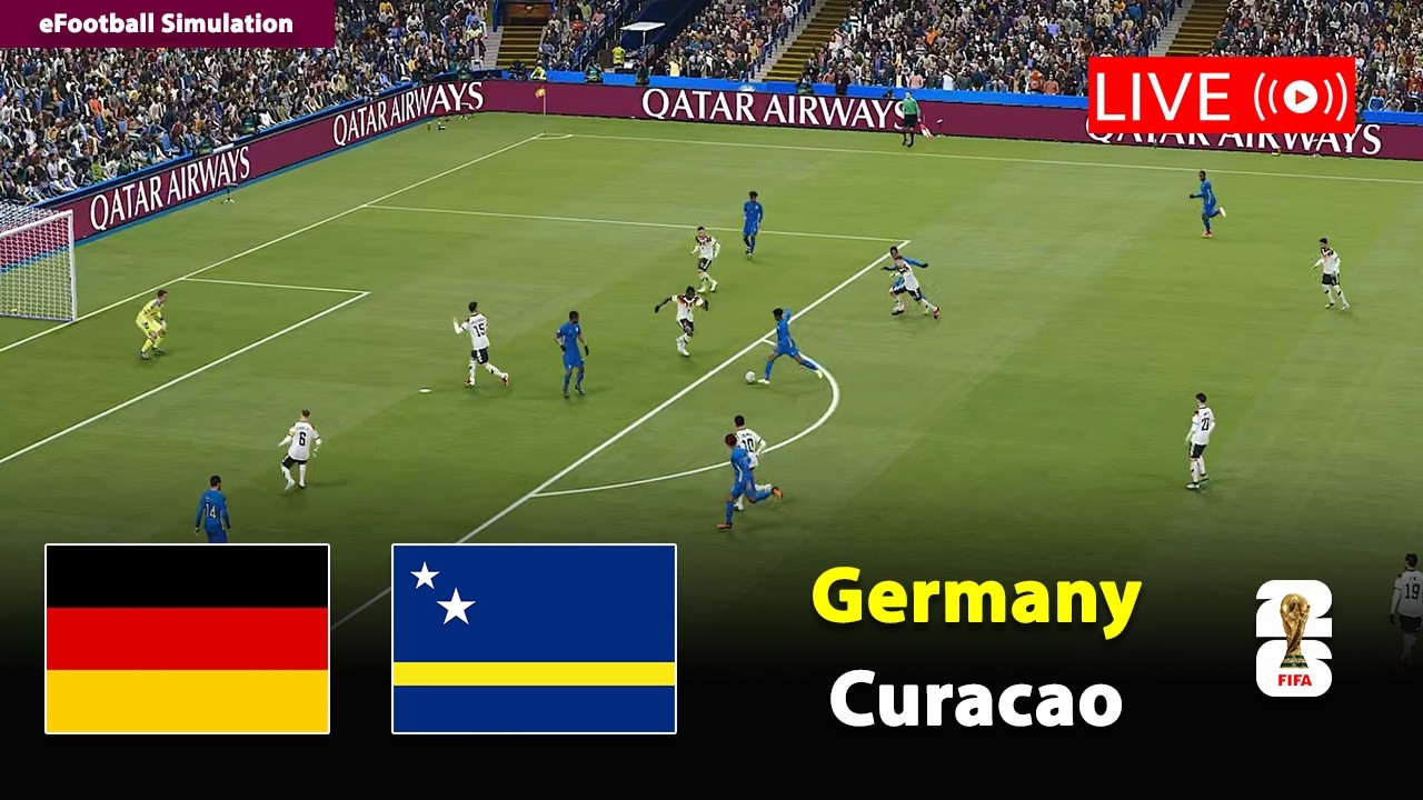 🔴Germany vs Curacao | FIFA World Cup 2026 | eFootball PES21 Simulation