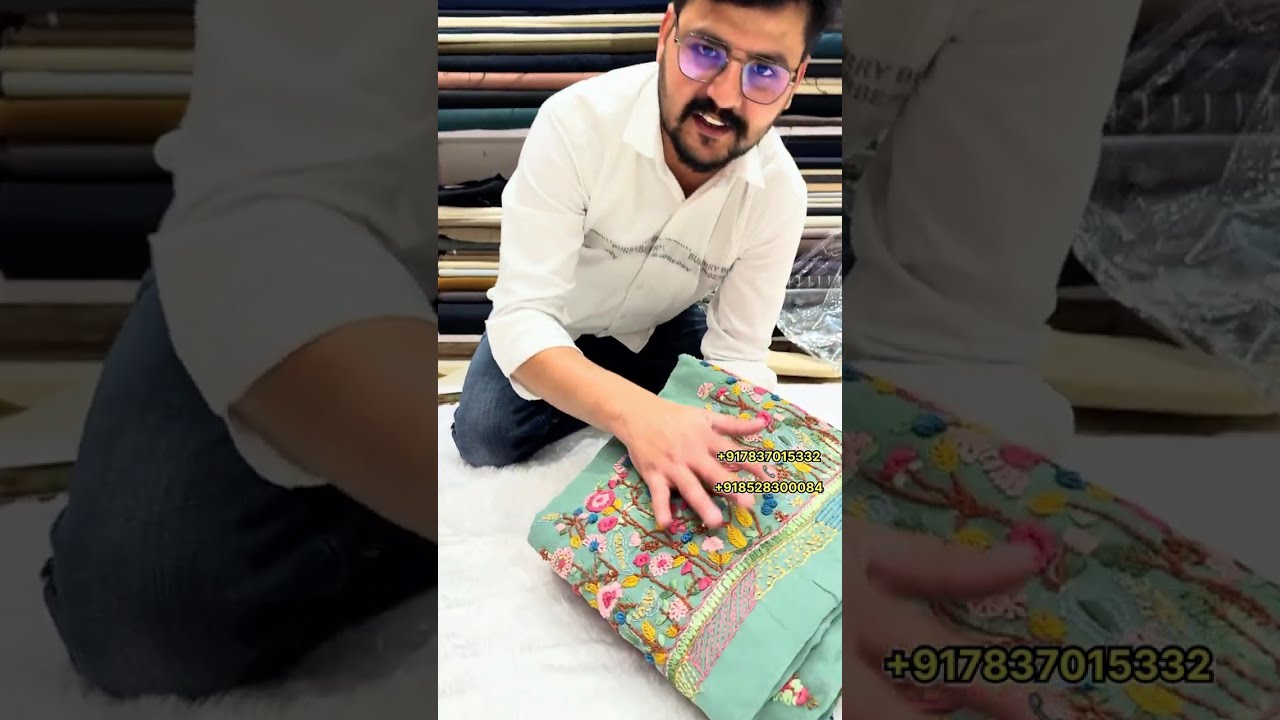 ਦੋਵੇਂ ਮੌਸਮਾਂ ਲਈ ਸਪੈਸ਼ਲ ਪਿਊਰ ਜ਼ੋਰਜਟ ਕਲਕੱਤਾ ਵਰਕ ਦੇ  ਡਿਜ਼ਾਈਨਰ ਸੂਟ ✨ Latest Nots work summer wear suits 