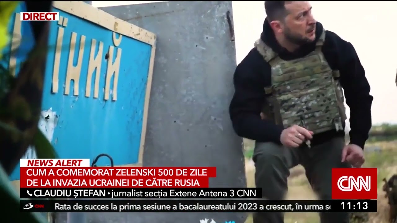 Volodimir Zelenski a comemorat 500 de zile de război &icirc;n Ucraina pe Insula Șerpilor