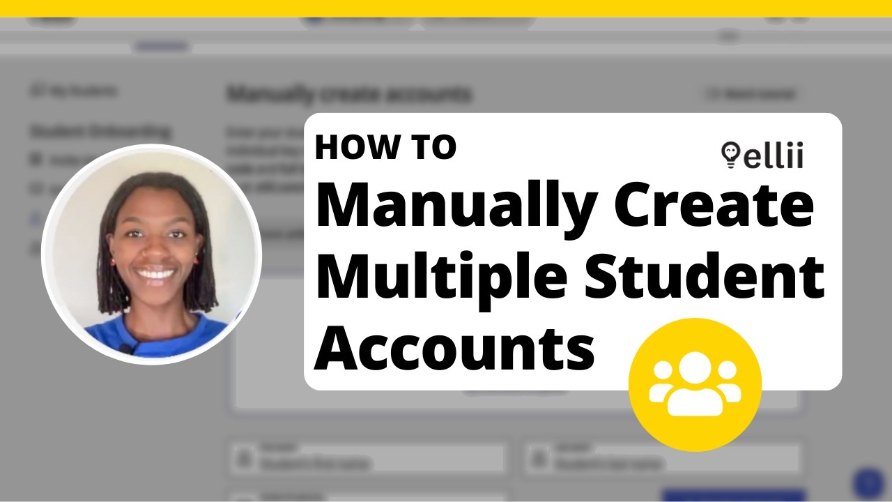 How to Manually Create Multiple Student Accounts (using a CSV file)