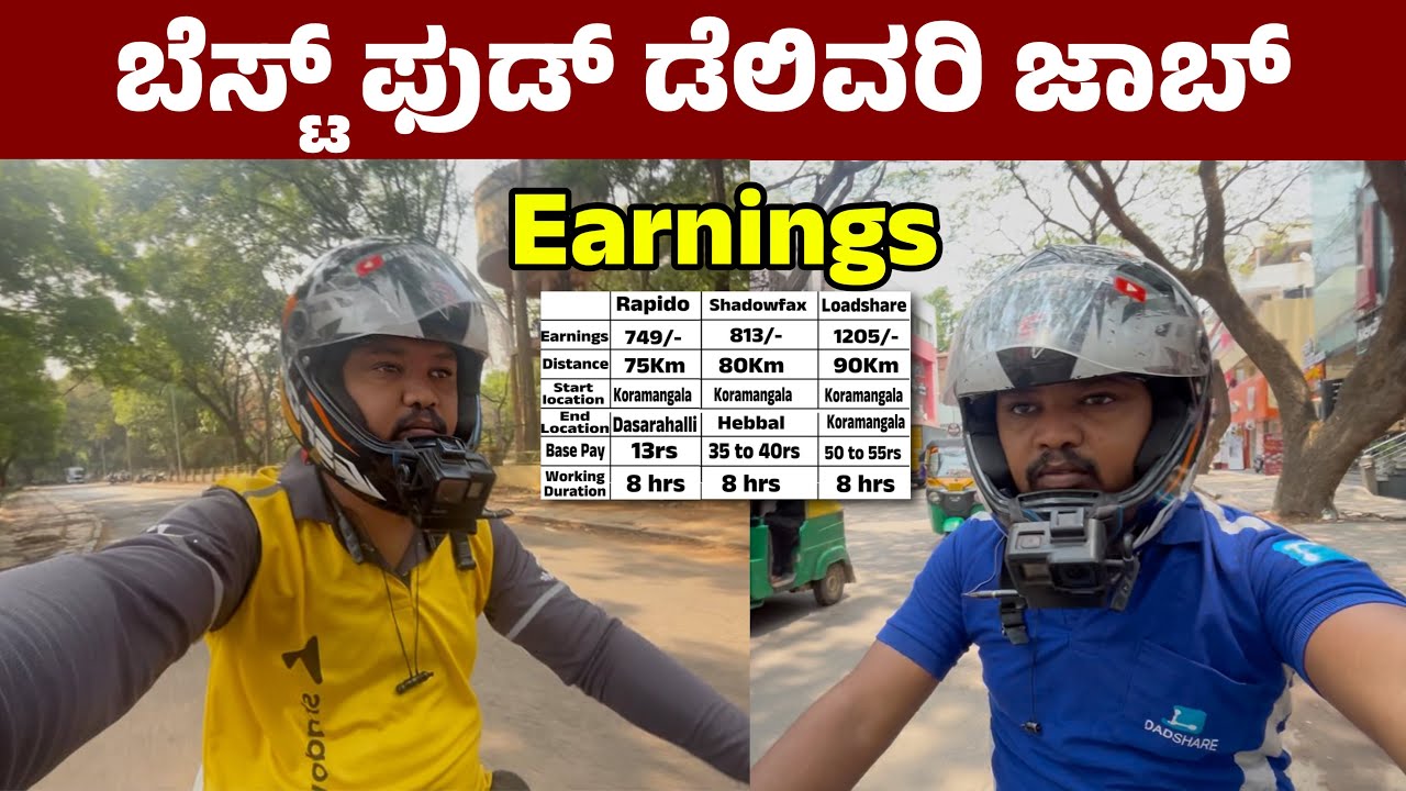 Best Food Delivery Job .. | 3 Days Challenge💪 | Base Pay Earnings 💵| Loadshare App #loadshare