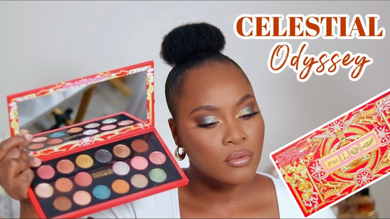 NEW PAT MCGRATH LABS CELESTIAL ODYSSEY  EYESHADOW PALETTE REVIEW +  SWATCHES  2021