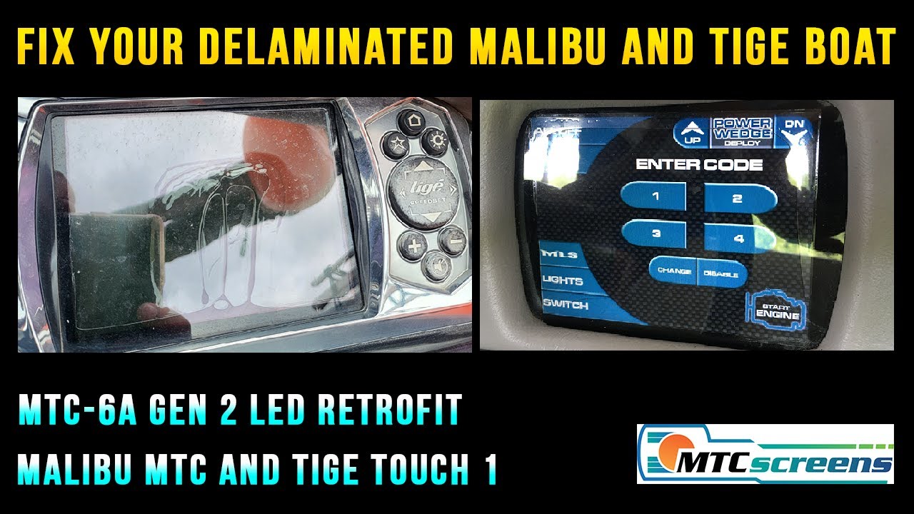 How to DIY Fix Malibu MTC and Tige Touch 1 Delaminated Display: Upgrade to LED screen in 20 mins!