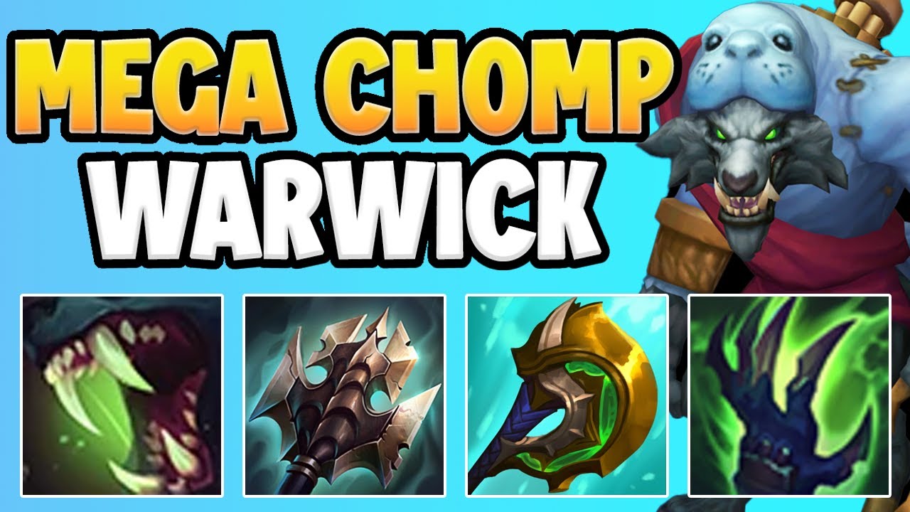 WARWICK... BUT ONE MEGA CHOMP = +30% DAMAGE! THIS WARWICK BUILD IS 100% TOO STUPID! - LoL Gameplay