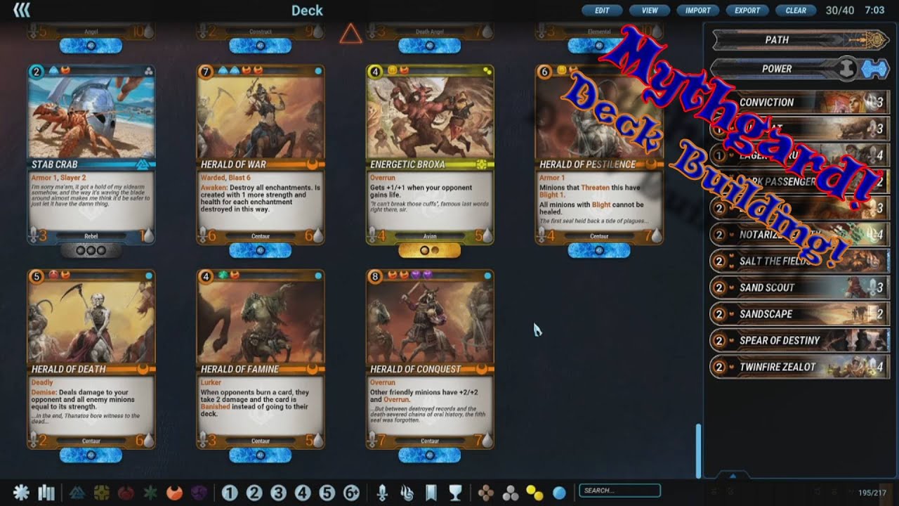 Mythgard - Deck Building!