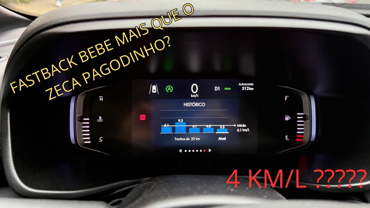 Fiat Fastback - Funções gerais e Consumo de combustível