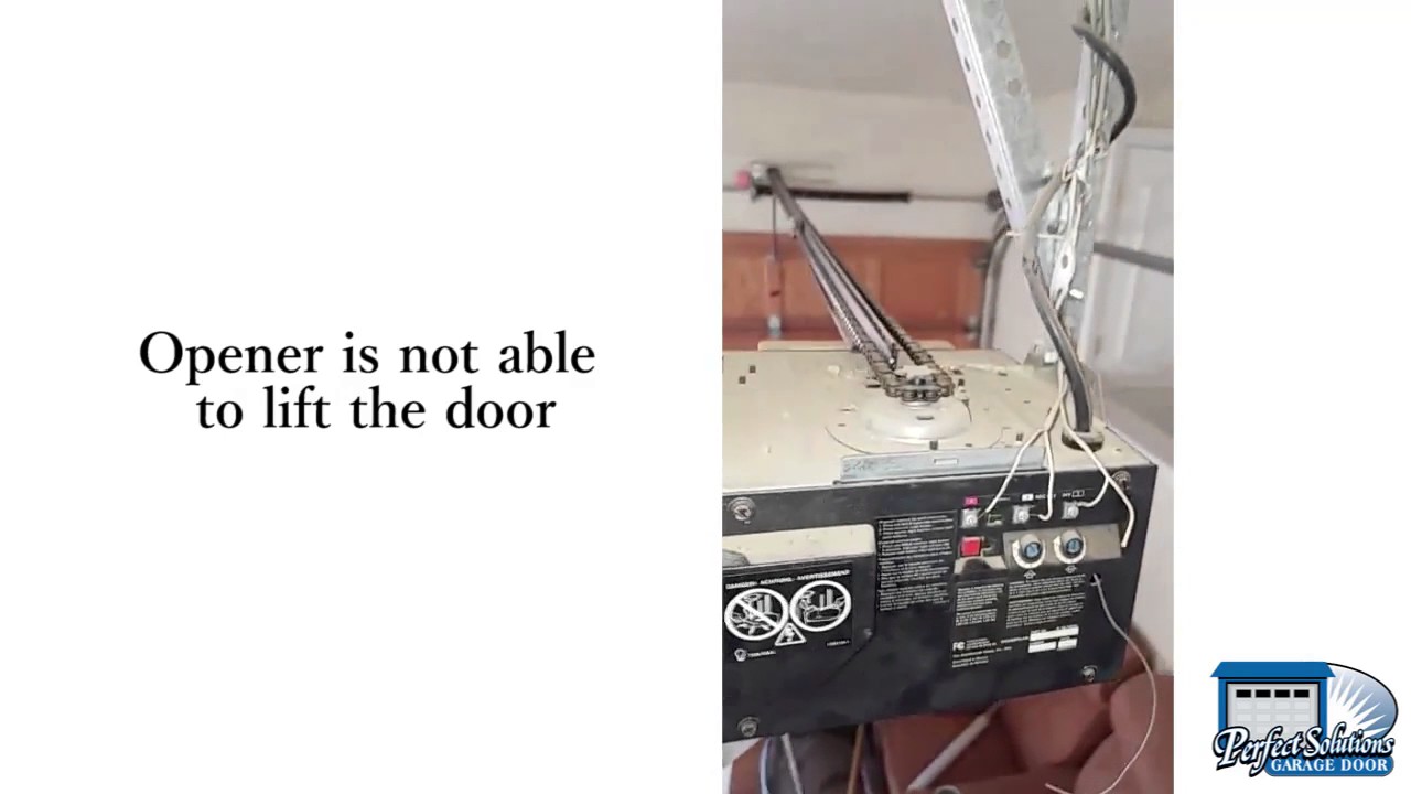 Garage Door Makes a Sound, But Won&rsquo;t Open
