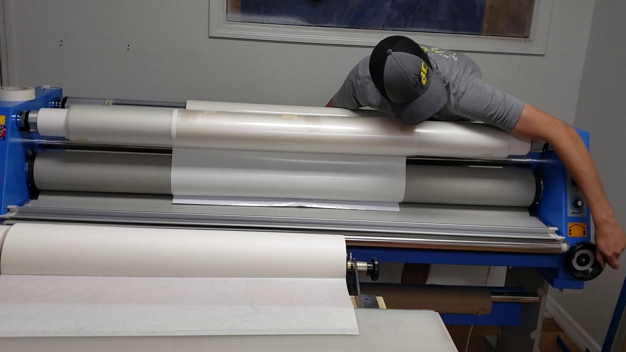 Loading the USTech laminator my trick for doing it by myself