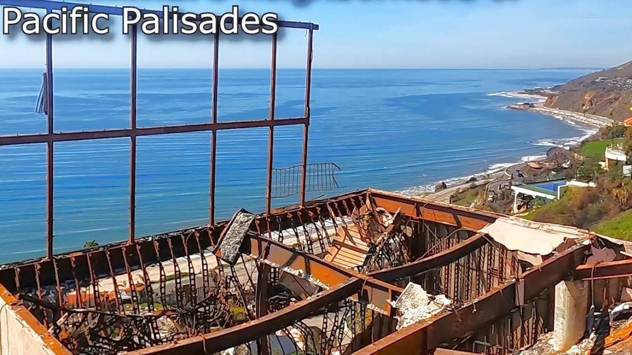 Palisades Fire Destruction -Castellammare Cliffside Ocean View Neighborhhod Tour