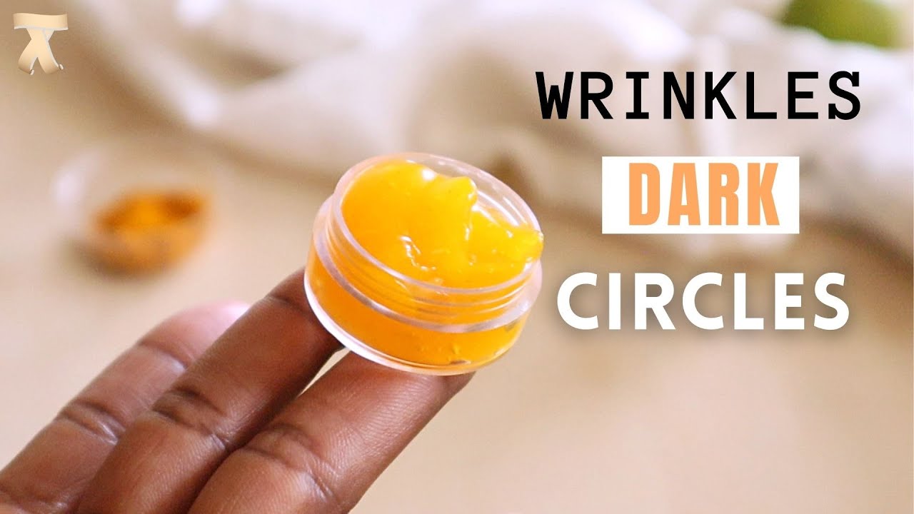 Carrot, Lemon, Turmeric - Eye cream for dark circles wrinkles  puffiness