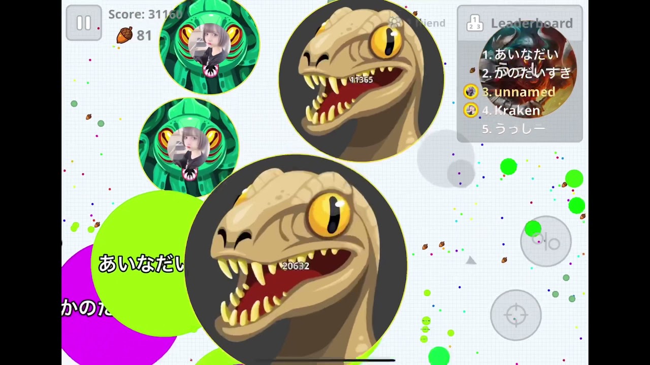 【Agar.io Mobile】超過密煽りLive鯖ペアで潰してみた！