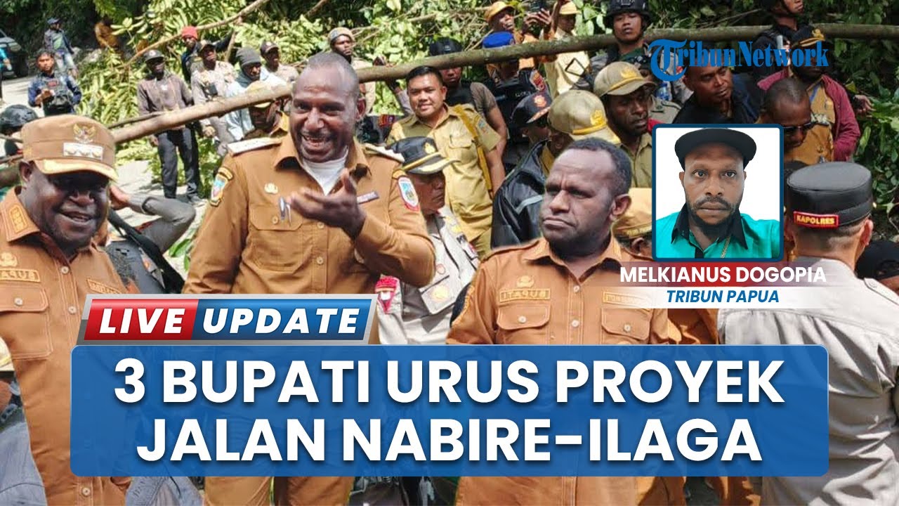 3 Bupati Kerja Sama Tuntaskan Proyek Pembangunan Jalan Buntut Trans Nasional Nabire-Ilaga Putus