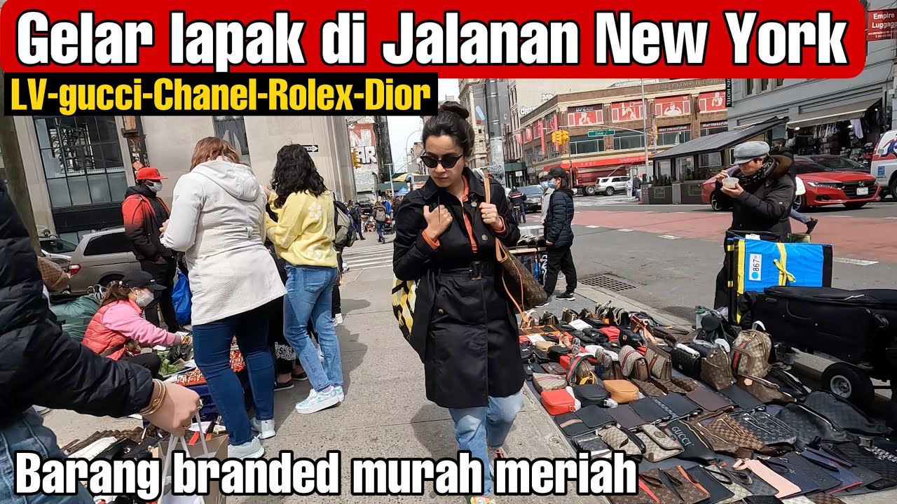 PASAR PKL AMERIKA Jualan Barang Branded di Pinggir Jalan New York