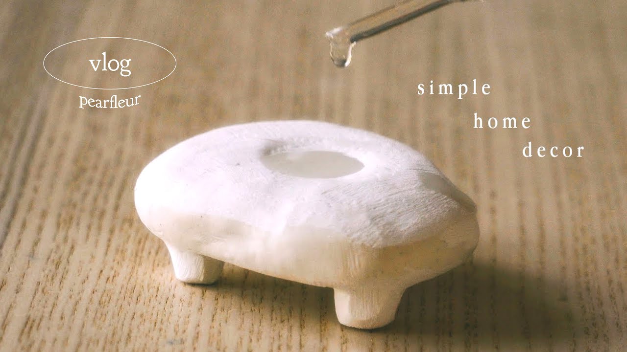 MAKING CLAY THINGS | painted candles, clay diffusers, & more