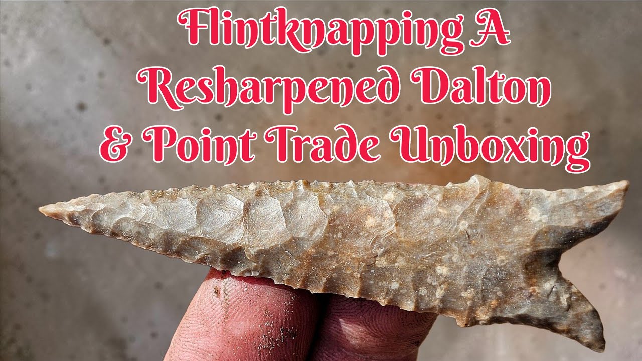 Распаковка набора Flintknapping A Dalton & Another Point Trade.