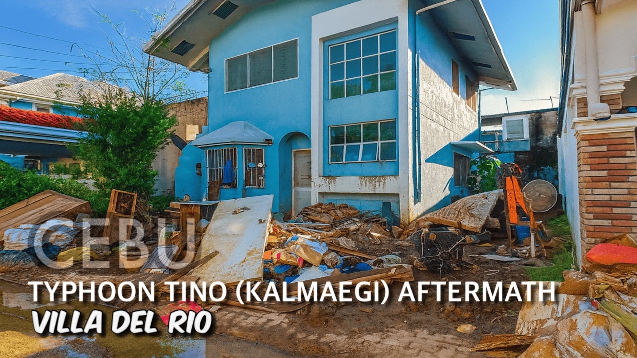 🐵 [HD #CEBU 🇵🇭 ] Typhoon Tino  (Kalmaegi) Aftermath in Cebu | Villa Del Rio 1 Walking Tour Update