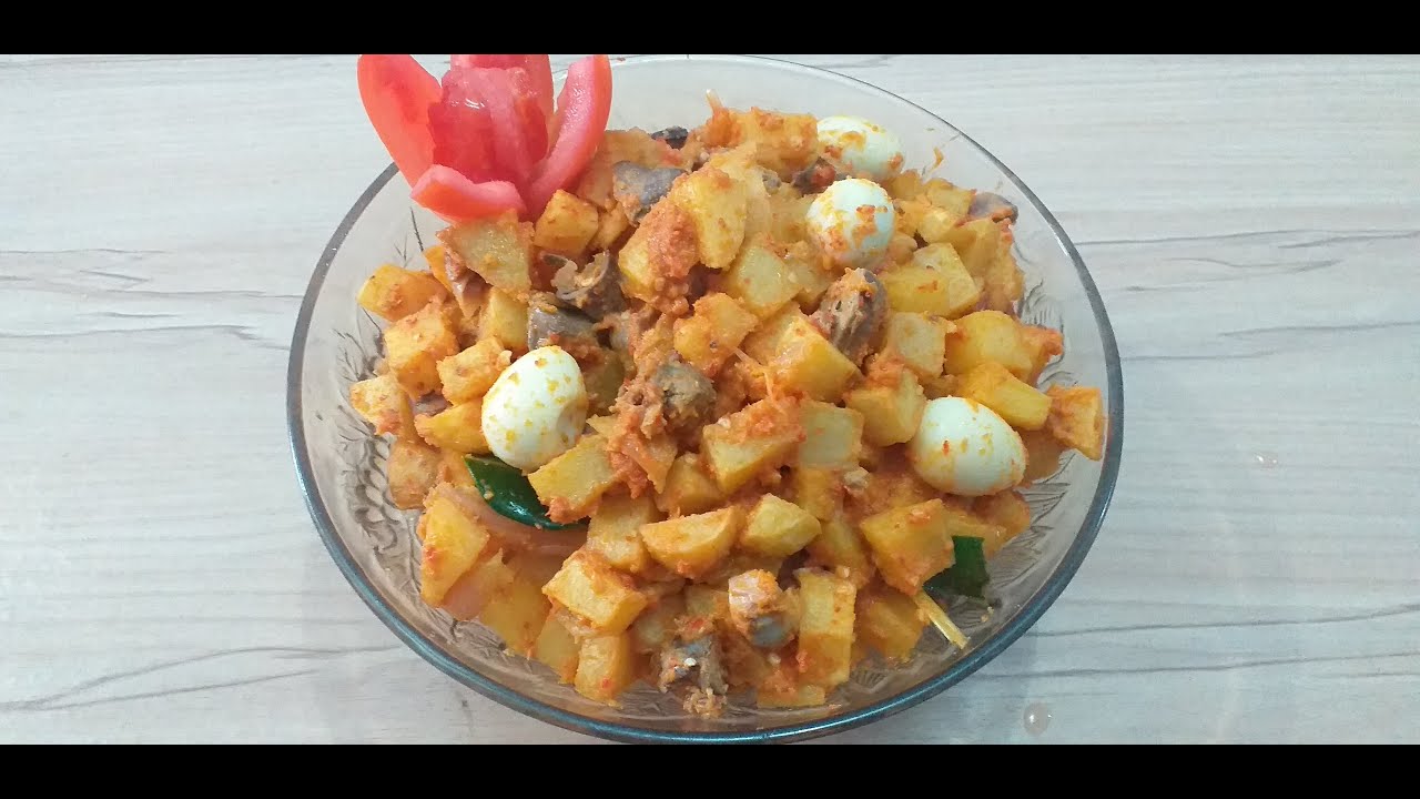 Sambal Goreng Kentang Ati Ampela + Telur Puyuh - Masakan Keluarga (Belajar masak saat covid)