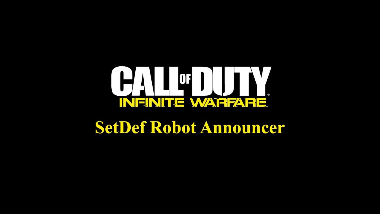 Call of Duty: Infinite Warfare -- Settlement Defense Front Robot Announcer