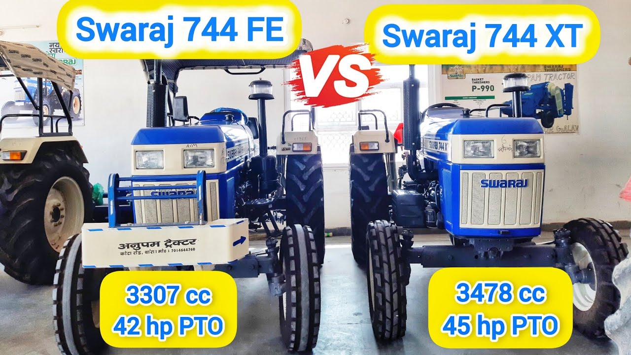 दोस्तों कौन सा ट्रैक्टर लेना चाहिए Swaraj 744 FE vs Swaraj 744 XT  लेने से पहले वीडियो जरूर देखे