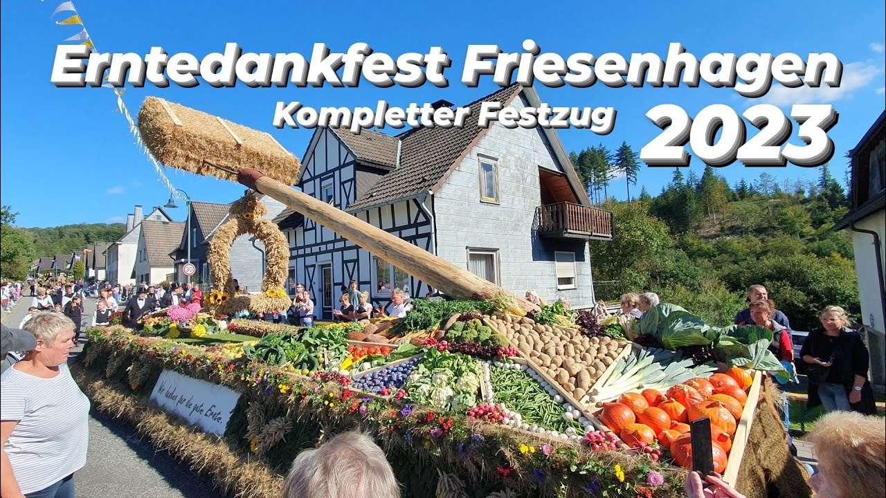 Erntedankfest Friesenhagen 2023 Kompletter Festzug - Balou on Tour