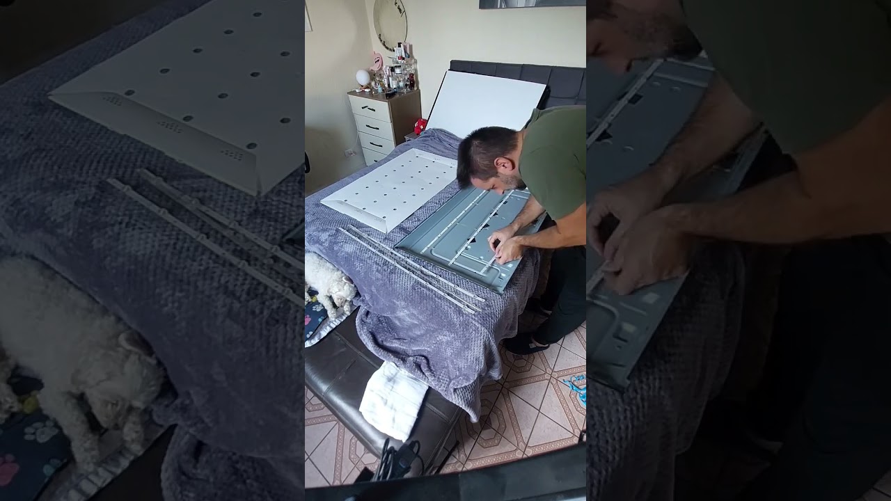 Resolvi eu mesmo trocar os leds e arrumar a tv! #donodolarreal #vidareal #realidade #arrumei #sp