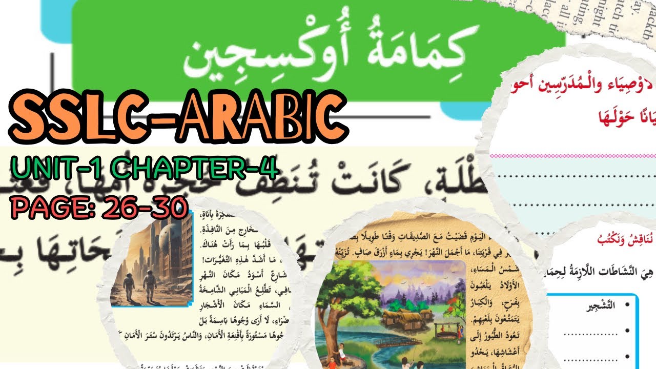 SSLC-ARABIC| 10th Class Arabic Textbook 2025|Unit-1| Chapter-4| كمامة اوكسجين | Kerala School 