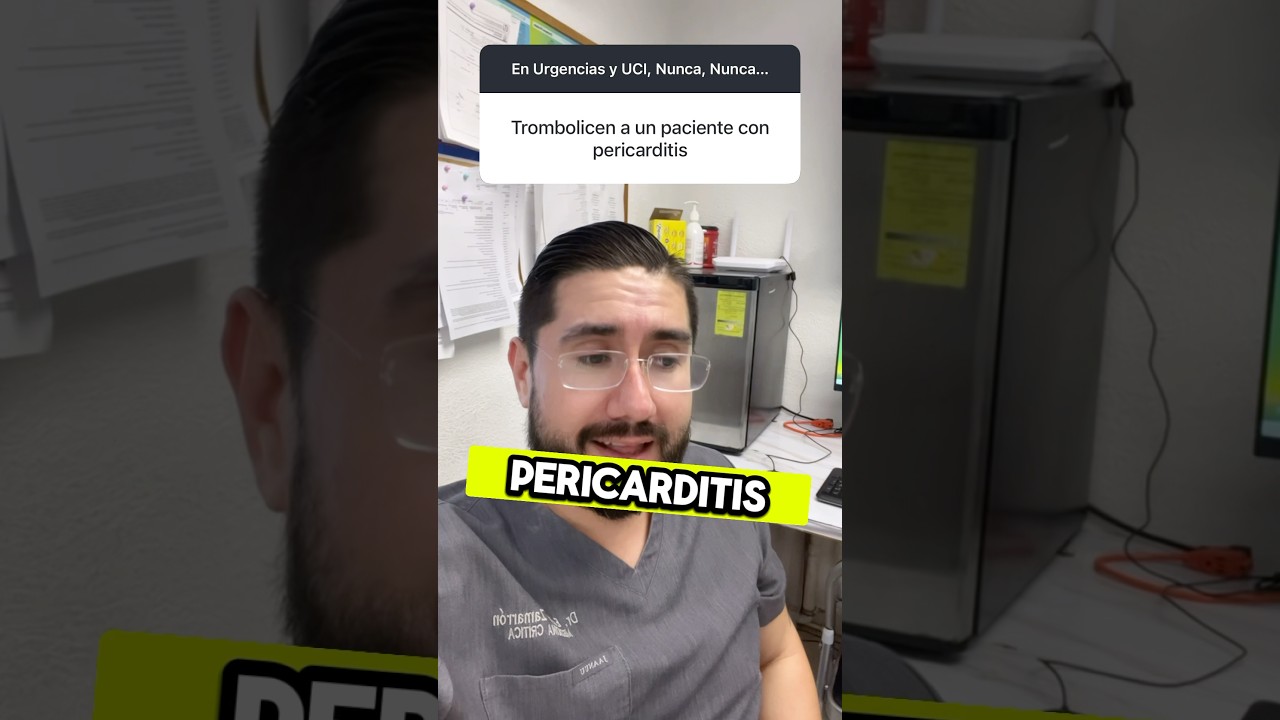 Pericarditis en urgencias 🫀 #emergency