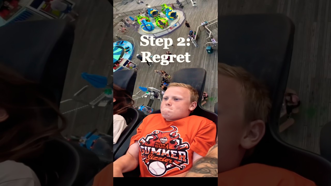 How To: Get Over Your Fear Of Roller Coasters🎢 #shorts #travel #jerseyshore #rollercoaster