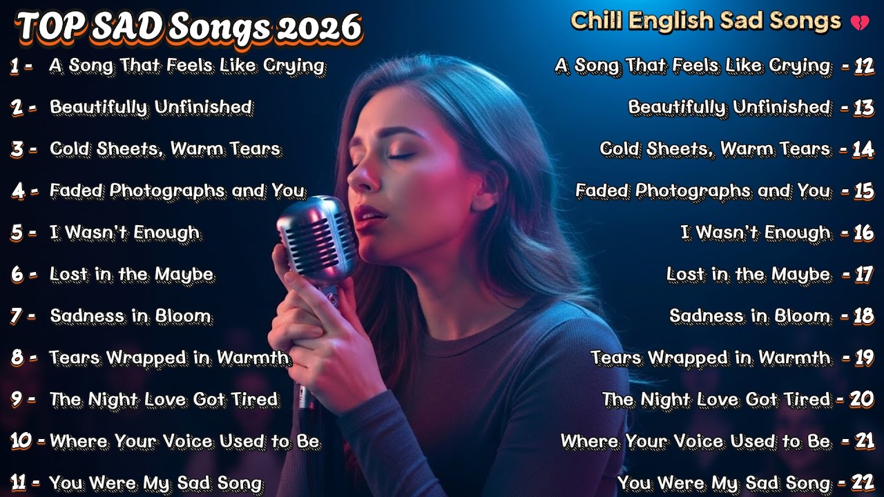 TOP SAD Songs 2026🔥🎧4K ( Lyrics ) | Relax Song 4K | Nonstop | Blue Echo