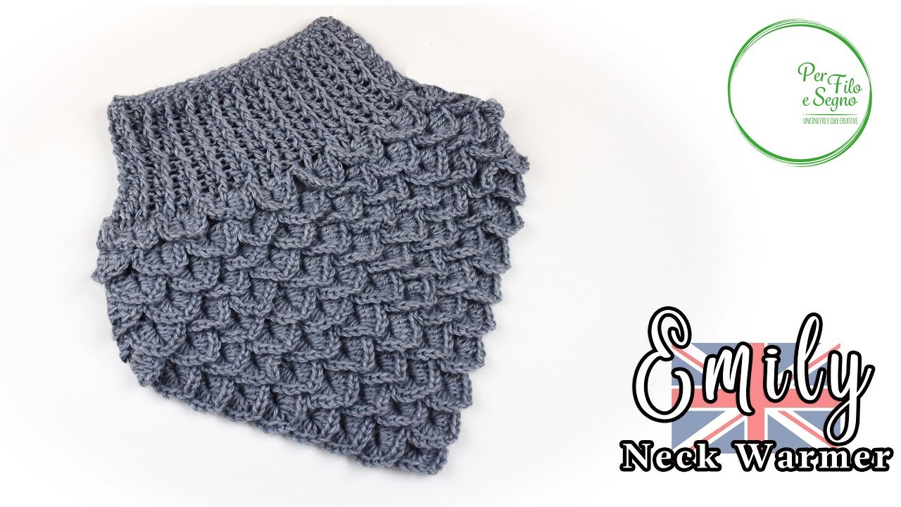Tutorial - Emily Neck Warmer (crocodile stitch)