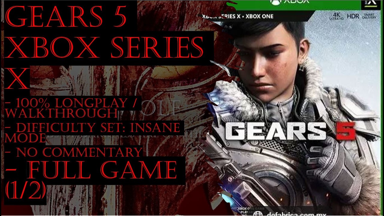 Gears 5 Xbox Series X (Insane) Full Game (1/2) 100% Walkthrough (No Commentary)