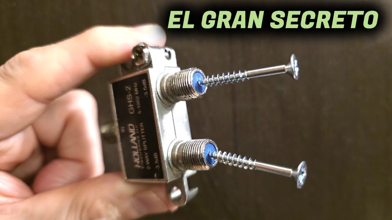 El gran Secreto del SPLITTER en tu televisor Para ver canales gratis